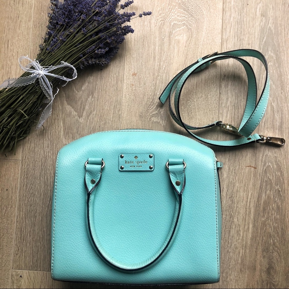 Light Blue Kate Spade Purse - Picture 2 of 5